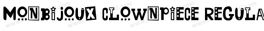Monbijoux Clownpiece Regular字体转换